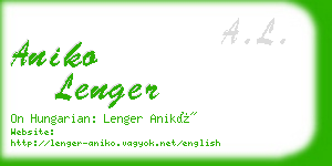 aniko lenger business card